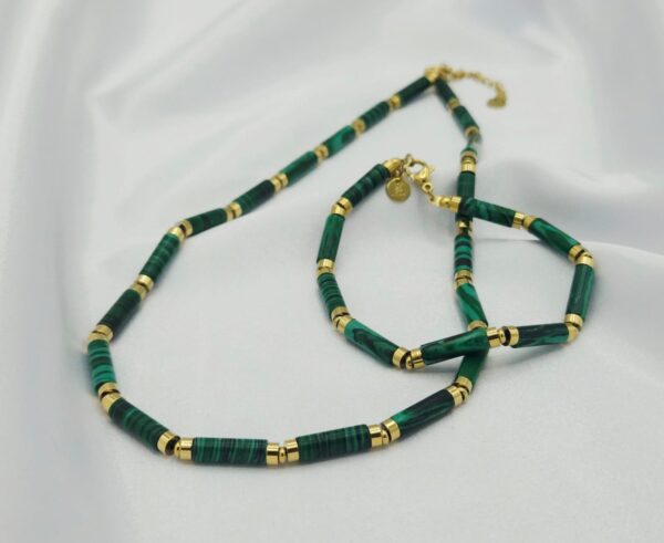 Zestaw z malachitem i hematytem